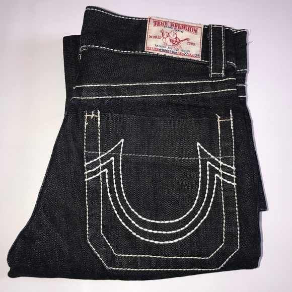 True‎ Religion Women's Capri Dark Wash 27 x 22 0258 - Picture 2 of 5